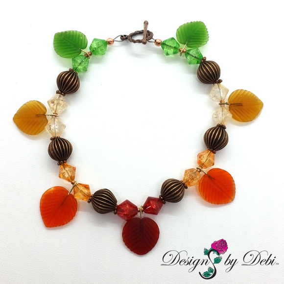 "The Leaves Are Changing" Bracelet & Earrings Set - Picture 2 of 8